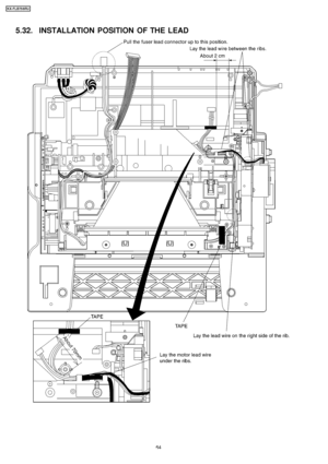 Page 645.32. INSTALLATION POSITION OF THE LEAD
64
KX-FLB75 8RU
Downloaded From ManualsPrinter.com Manuals 