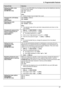 Page 47Feature/CodeSelectionSetting the ADSL mode
MBNM 1NM 2NM 4N
(KX-MB1520 only)When you use a DSL/ADSL line, this feature improves the reliability by reducing
the transmission speed.
M 0 N “ OFF ” (default)
M 1 N “ ON ”
Note:
R Calling charges may be higher than usual.Changing the LCD display
contrast
M B NM1NM 4NM 5NM1 N “ NORMAL ” (default)
M 2 N “ DARKER ”Selecting the scale
M B NM1NM 4NM 7NM1 N “ MILLIMETERS ”
M 2 N “ INCHES ” (default)
Note:
R The selected scale will be used when measurements are shown...