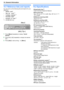 Page 7214.1 Reference lists and reports
You can print out the following lists and reports for your
reference.
– “SETUP LIST ”
– “TEL NO. LIST ”*1
– “JOURNAL REPORT ”*1
– “PRINTER TEST ”
– “CALLER ID LIST ”*1
*1 KX-MB1520 only
1 Press  MMenu N repeatedly to display  “PRINT
REPORT ”.
2 Press  MF N or  ME N repeatedly to display the desired
item.
3 Press  MSet N to start printing.  A M Menu N
14.2 Specifications
n Applicable lines *1
:
Public Switched Telephone Networkn  Document size:
Max. 216 mm (8  1
/2 ")...