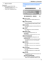 Page 9RМодель №: KX-A272Примечание:RОписание стандарта ISO/IEC 19752:–Атмосферные условия: 23 ± 2 °C / 50 ±,относительная влажность 10 %–Режим печати: непрерывная печать1.3 Описание кнопок основногоблокаКлавиши станцийRДля однокнопочного набора номера (стр. 56,67).MPУЧНАЯ PAССЫЛКАNRДля отправки документа нескольким абонентам спомощью клавиатуры набора номера (стр. 68).MРАССЫЛКАNRДля отправки документа нескольким абонентам(стр. 68).MСКАНЕРNRДля переключения в режим сканирования(стр. 27, 42).MФОРMАТ KОПИИNRДля...