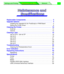 Page 127Settings and Printing Network
Maintenance and Spec. Maintenance and Spec.
 
1 
Replaceable Components . . . . . . . . . . . . . . . . . . . . . . . . . . . . . . .   2
Upgrade Options . . . . . . . . . . . . . . . . . . . . . . . . . . . . . . . . . . . . . .   4 
Installing the Upgrade Kit (for PostScript) or RAM Board  . . . . . . . . . 4
Setting the Printer Driver . . . . . . . . . . . . . . . . . . . . . . . . . . . . . . . . . . 8 
Cleaning the Printer. . . . . . . . . . . . . . . . . . . . . . . ....