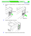 Page 132 
Upgrade Options
Settings and Printing Network
Maintenance and Spec. Maintenance and Spec.
 
6 
4 
Connect the optional board to the following connector as illustrated
below. 
5 
Install the metal plate in the printer. 
6 
Fasten the metal plate with the two screws removed earlier.
CN1
Upgrade kit
CN2RAM board
#
$
Downloaded From ManualsPrinter.com Manuals 