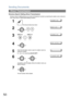 Page 50Sending Documents
50
Direct Transmission
Directory Search Dialling (Direct Transmission)
Directory Search dialling allows you to dial a full telephone number by searching the station name entered in 
One-Touch keys or Abbreviated dialling numbers.
1
 Set document(s) face down.
DOCUMENT SET
2
  
MEMORY XMT?
3
  
DOCUMENT SET
4
ENT ER  LE TT ER (S)
5
Enter the full station name or part of a station name by 
using the Keypad. 
Ex:  for searching SALES DEPTSA
6
 or 
repeatedly until the display shows the...