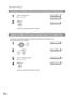 Page 76Access Code
76
The ma chine can restrict the operation o f setting  and printing  the Fax Para meters only.
Ex: Whe n setting the Fax Paramete r.
Operating Your Machine with the Access Code (Restrict All Operations) 
1
Enter the Access Code.
Ex:ACCESS CODE=❚
ACCESS CODE=****
2
Now you can operate the machine normally.
DD-MMM 15:00 00%
Operating Your Machine with the Access Code (Restrict Access of Fax Parameters Only)
1
 
S ET  M ODE     ( 1-8 )
2
 
ACCESS CODE=❚
3
Enter a 4-digit Access Code.
Ex:ACCESS...