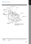 Page 1111
Ge ttin g to Kno w 
Yo u r Ma c h in e
External View
NOTE1. For some countries, the handset may not be available because of the country’s regulation or 
specification.
Recording Paper
Sub Tray
Recording Paper TrayDocument Sub Tray
ADF Door
Control Panel
Document Return
Tr a y Printer Cover
Handset 
(Available as an 
option, see page 146)
Recording Paper Cassette
(Standard)
250 sheets Recording Paper Cassette
(Available as an option, see page 146)
(For UF-6100 only)
Downloaded From ManualsPrinter.com...