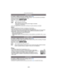 Page 109- 109 -
Advanced (Recording pictures)
For details on [REC] mode menu settings, refer to P23.
Audio can be recorded simultaneously with the image. You can record the conversation 
during the shooting or the situation as a memo.
Applicable modes: 
³±´² ¿
•If you press [MENU/SET] during audio recording, the audio recording is cancelled.
Note
•Audio is recorded from the built-in microphone on the camera.•Audio recorded with this unit may not playback on other equipment.•Sound from motion pictures or pictures...