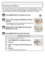 Page 1717(ENG) VQT2K50
Setting the Menu
This section describes how to select the Normal Picture Mode settings, and the 
same setting can be used for the [PLAYBACK] menu and [SETUP] menu as well.
Example: Setting [AF MODE] from [
Ø] to [š] in the Normal Picture Mode
Press [MENU/SET] to close the menu. Press [MENU/SET] to display the menu.
.
Press 3/4 to select [AF MODE], and then 
press  1.
•Depending on the item, its setting may not appear or it 
may be displayed in a different way.
Press  3/4 to select [ š]...