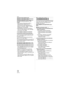 Page 106Others
106VQT0Y19
[MOTION RECORDING WAS 
CANCELLED DUE TO THE LIMITATION 
OF THE WRITING SPEED OF THE 
CARD]
• When you set the picture quality to 
[30fpsVGA] or [30fps16:9], we 
recommend using a high speed SD 
Memory Card with “10MB/s” or greater 
displayed on the package.
• Depending on the type of SD Memory 
Card or SDHC Memory Card, recording 
may stop in the middle.
[A FOLDER CANNOT BE CREATED]
A folder cannot be created because there 
are no remaining folder numbers that can 
be used. (P93)
Format...