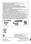 Page 32•SDXC Logo is a trademark of SD-3C, LLC.
 The “AVCHD” and the “AVCHD” logo are trademarks of Panasonic 
Corporation and Sony Corporation.
 Manufactured under license from Dolby Laboratories.
Dolby and the double-D symbol are trademarks of Dolby Laboratories.
 HDMI, the HDMI Logo, and High-Definition Multimedia Interface are 
trademarks or registered trademarks of HDMI Licensing LLC in the United 
States and other countries.
 HDAVI Control™ is a trademark of Panasonic Corporation.
 QuickTime and the...