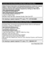 Page 3535(ENG) VQT3G16
As of December 2010
Customer Services Directory (United States and Puerto Rico)
Obtain Product Information and Operating Assistance; locate your nearest 
Dealer or Service Center; purchase Parts and Accessories; or make 
Customer Service and Literature requests by visiting our Web Site at:
http://www.panasonic.com/help
or, contact us via the web at:
http://www.panasonic.com/contactinfo
You may also contact us directly at:
1-800-211-PANA (7262)
Monday-Friday 9am-9pm, Saturday-Sunday...