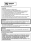 Page 55(ENG) VQT3G16
∫About the battery pack
Do not heat or expose to flame.
 Do not leave the battery(ies) in an automobile exposed to direct sunlight for a 
long period of time with doors and windows closed.
∫ About the battery charger
CAUTION
Battery pack (Lithium ion battery pack)

Use the specified unit to recharge the battery pack.
 Do not use the battery pack with equipment other than the specified unit.
 Do not get dirt, sand, liquids, or other foreign matter on the terminals.
 Do not touch the plug...