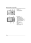 Page 10Preparation
10VQT0R26
Names of the Components
1 Photo Flash (P37)
2Lens (P5)
3 Self-timer Indicator (P40)
AF Assist Lamp (P68)
4 LCD Monitor (P24, 92)
5 Cursor Buttons
2/Self-timer Button (P40)
4/[REV] Button (P35)
1/Flash Setting Button (P37)
3/Exposure Compensation (P41)/Auto 
Bracket (P42)/White Balance Fine 
Adjustment (P64)/Backlight 
Compensation in Simple Mode (P34) 
Button
6 [MENU] Button (P20)
7 Status Indicator (P14, 22)
8 [DISPLAY/PWR LCD] Button
(P24, 25)
9 Single or Burst Mode (P44)/
Delete...