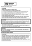 Page 55(ENG) VQT2U38
∫About the battery pack
Do not heat or expose to flame.
 Do not leave the battery(ies) in an automobile exposed to direct sunlight for a 
long period of time with doors and windows closed.
∫ About the battery charger
CAUTION
Battery pack (Lithium ion battery pack)

Use the specified unit to recharge the battery pack.
 Do not use the battery pack with equipment other than the specified unit.
 Do not get dirt, sand, liquids, or other foreign matter on the terminals.
 Do not touch the plug...