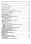 Page 77(ENG) VQT2U38
Contents
Information for Your Safety ........................................................................... 3
Standard Accessories ................................................................................... 8
Names of the Components ........................................................................... 9
Charging the Battery ................................................................................... 12
About the Built-in Memory/the Card...