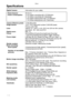 Page 112Others
112
Specifications
Digital CameraInformation for your safety 
Camera Effective pixels:3,100,000 pixels
Image sensor:1/3.2q CCD, total pixel number 3,340,000 pixels
Primary color filter
Lens:Optical 12k zoom, fl4.6 – 55.2 mm (35 mm film camera 
equivalent: 35 – 420 mm)/F2.8
Digital zoom:Max. 4k
Focus:Normal/Macro/9-area-focusing/3-area-focusing/
1-area-focusing/Spot-focusing/AF trigger switching
Focus range:0.98 feet (30 cm) (Wide)/3.94 feet (120 cm) (Tele) –¶,
Macro/Simple/Aperture-priority...