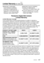 Page 117Others
117
Limited Warranty (For USA Only)
PANASONIC CONSUMER 
ELECTRONICS COMPANY, 
DIVISION OF MATSUSHITA 
ELECTRIC CORPORATION OF 
AMERICA, One Panasonic Way 
Secaucus, New Jersey 07094PANASONIC SALES COMPANY,
DIVISION OF MATSUSHITA 
ELECTRIC OF PUERTO RICO, INC.
Ave. 65 de Infanteria, Km. 9.5, San 
Gabriel Industrial Park, Carolina, 
Puerto Rico 00985
Panasonic Digital Still Camera
Limited Warranty
Limited Warranty Coverage
If your product does not work properly because of a defect in materials or...