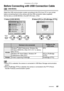 Page 93Connecting to a PC or Printer
93
Connecting to a PC or Printer
Before Connecting with USB Connection Cable
[ : USB MODE]
Select the USB communication system according to the OS of your PC or your printer 
before connecting them to the camera with the USB connection cable (supplied).
Set the items on [USB MODE] in the [SETUP] menu. (P24)
1Select [USB MODE]. 2Select [PC] or [PictBridge (PTP)]. 
 When [PC] is selected, the camera is connected in USB Mass Storage communication 
system.
 When [PictBridge...