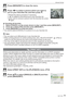 Page 71Advanced-Viewing
71VQT1X05
3  Press [MENU/SET] to close the menu.
4 Press w/
q  to select a picture which you want to 
put on your favorites list, and then press  r.
•  Repeat the above procedure if necessary.
• [
z ] is added on the picture put in your favorites list.
•  If you want to remove a picture from the favorites list, press 
r  again.
Canceling all favorites
1  Select [CANCEL] on the screen shown in step  2
 and then press [MENU/SET].
2 Press  e to select [YES] and then press [MENU/SET].
3...