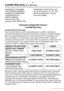 Page 128Others
128VQT0S19
Limited Warranty (For USA Only)
Panasonic Digital Still Camera
Limited Warranty
Limited Warranty Coverage
If your product does not work properly because of a defect in materials or 
workmanship, Panasonic Consumer Electronics Company or Panasonic Puerto 
Rico, Inc. (collectively referred to as “the warrantor”) will, for the length of the 
period indicated on the chart below, which starts with the date of original 
purchase (“warranty period”), at its option either (a) repair your...