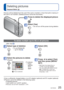 Page 2524   VQT3E45VQT3E45   25
 
Viewing as list 
(Multi Playback/Calendar Playback)
Playback Mode: 
 
Deleting pictures
Playback Mode: 
You can view 12 (or 30) pictures at once (Multi Playback), or view al\
l pictures taken on a 
certain date (Calendar Playback).
 
■To restore
Press the T side of the 
zoom button
 
■To change from 
12/30-screen 
display to single-
screen display
Select picture with 
▲▼◄►  and press 
[MENU/SET]
 
●Only months when pictures were taken are shown on the calendar screen. P\...