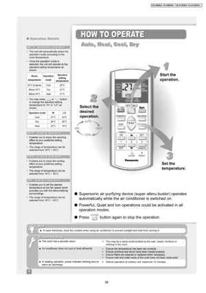 Page 3939
CS-A9DKACU-A9DKA / CS-A12D KA CU-A12D KA / 