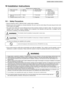 Page 4310 Installation Instructions
Required tools forInstallationWorks
1.Philips screw driver5.Spanner9.Gas leak detector13.Multimeter
2.Level gauge6.Pipe cutter10.Measuring tape14.Torque wrench
18 N.m (1.8 kgf.m)
42 N.m (4.2 kgf.m)
55 N.m (5.5 kgf.m)
3.Electric drill, hole core drill
(ø70 mm)7.Reamer11.Thermometer15.Vacuum pump
4.Hexagonal wrench (4 mm)8.Knife12.Megameter16.Gauge manifo ld
10.1. Safety Precautions
 • Read the following “SAFETY PRECAUTIONS” carefully before installation.
 • Electrical work...