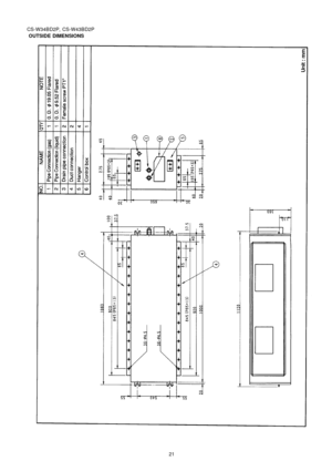 Page 21CS-W34BD2P, CS-W43BD2P
OUTSIDE DIMENSIONS
21 