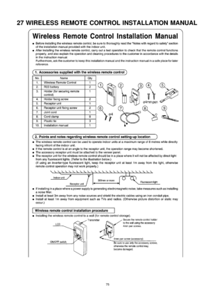 Page 7527 WIRELESS REMOTE CONTROL INSTALLATION MANUAL
75 