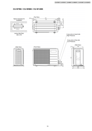 Page 1313
CS-W7BKP CU-W7BKP5 / CS-W9BKP CU-W9BKP5 / CS-W12BKP CU-W12BKP5 