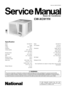 Page 1ModelCW -XC91YH
PhaseSingle
Voltage240 - 220 V
Frequency50 Hz
Cooling Capacity2.67 - 2.64 kW
9,100 - 9,000 Btu/h
Running Current4.3 - 4.4 A
Input Power975 - 935 W
EER2.74 - 2.82 W/W
Starting Current16.9 A
Compressor Output750 W
Noise LevelIndoor (High / Low):
49 / 45 - 47 / 43
Outdoor (High / Low):
58 / 54 - 57 / 53
Moisture Removal1.6 Ltr/h
3.4 Pint/h
© 2001 Matsushita Industrial Corp. Sdn. Bhd.
(11969-T). All rights reserved. Unauthorized copying
and distribution is a violation of law.
CW-XC91YH...