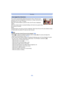 Page 96- 96 -
Recording
The camera automatically detects the person’s face. The focus and 
exposure can then be adjusted to fit that face no matter what portion of 
the picture it is in. (max. 15 areas)
When the camera detects a person’s face, the AF area is displayed.
Yellow:
When the shutter button is pressed halfway, the frame turns green when 
the camera is focused.
White:
Displayed when more than one face is detected. Other faces that are the same distance away 
as faces within the yellow AF areas are also...