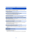 Page 142- 142 -
Others
Message Display
Confirmation messages or error messages will be displayed on the screen in some cases.
The major messages are described below as examples.
[This picture is protected]
>Delete the picture after canceling the protect setting.  (P117)
[Some pictures cannot be deleted]/[This picture cannot be deleted]
•
Pictures not based on the DCF standard cannot be deleted.
> Format the card after saving necessary data on a PC etc.  (P50)
[Cannot be set on this picture]
•
[Text Stamp] or...