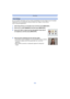 Page 86- 86 -
Recording
You can register information such as names and birthdays for face images of up to 6 people.
Registration can be facilitated by taking multiple face images of each person. 
(up to 3 pictures/registration)
1Select [Face Recog.] on the [Rec] menu and then press [MENU/SET].
2Press  3/4 to select [MEMORY] and then press [MENU/SET].
3Press  3/4 /2/ 1 to select the Face Recognition frame that is 
not registered, and then press [MENU/SET].
4Take the picture adjusting the face with the guide....