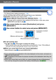 Page 113Application (Record)
Useful features for travelVQT4T08
- 113 -
[World Time] 
 • For [Setup] menu setting procedures  (→54)
Set the recording date and time with the local time at your destination.
Preparation: Set [Auto Clock Set] to [OFF].  (→168)
Select [World Time] from the [Setup] menu (→54) 
 • Message will be displayed when setting for the first time. In this case, press 
[MENU/SET] and skip to step .
Use cursor button to select [Destination] and press  
[MENU/SET]
Use cursor button to select area...