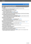 Page 288Others
Q&A  TroubleshootingVQT4T08
- 288 -
About the Wi-Fi function (continued)
Your “LUMIX CLUB” login ID and password were deleted after sending the camera in to 
be repaired.
 ●The settings stored in the camera may be deleted depending on the type of repair . →  Always make a copy of important settings.
There is an image that could not be transmitted. ●Is the size of the image too large? →  Divide the motion picture using [Video Divide] 
(→149).
 →  Reduce the image size at [Size] (→214)

, and then...