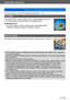 Page 89Application (Record)
Taking Pictures with different picture effects  [Creative Control] modeVQT4T08
- 89 -
For the [Creative Control] menu setting procedures. (→85)
[Toy Effect]
This picture effect creates a picture that resembles pictures taken by 
a toy camera with a reduced amount of peripheral light.
 ■Adjusting color
Use cursor button to adjust coloring, then press [MENU/SET]
 • Settings: Orangish coloring  Bluish coloring
[Miniature Effect]
This effect blurs peripheral areas to give the impression...