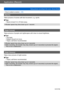 Page 97Application (Record)
Taking pictures according to the scene  [Scene Mode] VQT4T08
- 97 -
 • How to select a scene (→95)
[Sports]
Takes pictures of scenes with fast movement, e.g. sports.
 ■Tips
 • Stand at least 5 m (16 feet) away.
 ●Shutter speed may slow down up to 1 second.
[Night Portrait]
Takes pictures of people and nightscapes with close to actual brightness.
 ■Tips
 • Use flash. • Subject should not move. • Tripod, self-timer recommended.
 ●Shutter speed may slow down up to 4 seconds. ●After...