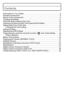 Page 77(ENG) VQT2R80
Contents
Information for Your Safety ........................................................................... 3
Standard Accessories ................................................................................... 8
Names of the Components ........................................................................... 9
Charging the Battery ................................................................................... 11
About the Built-in Memory/the Card...