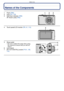 Page 6Before Use
- 6 -
Names of the Components
1Flash (P66)
2 Lens  (P4, 11 6 )
3 Self-timer indicator  (P69)
AF Assist Lamp  (P82)
4 Touch panel/LCD monitor  (P8, 41,  112)
5 Strap eyelet
•Be sure to attach the strap when using 
the camera to ensure that you will not 
drop it.
6 Lens barrel
7 [AV OUT/DIGITAL] socket  (P101, 105 , 
110)
123
4
6
7
5
Downloaded From camera-usermanual.com Panasonic Manuals 
