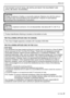 Page 33VQT1M59
Before Use
THE FOLLOWING APPLIES ONLY IN CANADA.
THE FOLLOWING APPLIES ONLY IN THE U.S.A.THE SOCKET OUTLET SHALL BE INSTALLED NEAR THE EQUIPMENT AND 
SHALL BE EASILY ACCESSIBLE.
CAUTION
Danger of explosion if battery is incorrectly replaced. Replace only with the same or 
equivalent type recommended by the manufacturer. Dispose of used batteries 
according to the manufacturer’s instructions.
Warning
Risk of fire, explosion and burns. Do not disassemble, heat above 60xC (140oF) or 
incinerate....