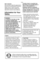 Page 2Safety
2
SafetyDear Customer,
We would like to take this opportunity to 
thank you for purchasing this Panasonic 
Digital Camera. Please read these 
Operating Instructions carefully and 
keep them handy for future reference.
Information for Your 
Safety
Carefully observe copyright laws.
Recording of pre-recorded tapes or 
discs or other published or 
broadcast material for purposes 
other than your own private use may 
infringe copyright laws. Even for the 
purpose of private use, recording of 
certain...