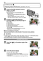 Page 36VQT1Q3636
Basic
[PLAYBACK] mode: ¸
Playing back Pictures ([NORMAL PLAY])
∫Fast forwarding/Fast rewinding
Touch and hold [2]/[1] in left and right of the screen during playback.

The file number and the picture number only change one by one. To play back the picture 
release [2]/[1] when the number of the desired picture appears.If you keep touching, the number of pictures forwarded/rewound increases.
Slide the [REC]/[PLAYBACK] selector 
switch A to [(].B[MODE] buttonNormal playback is set automatically...