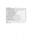 Page 34Preparation
- 34 -
∫List of [REC] modes
Note
•
When the mode has been switched from [PLAYBACK] mode to [REC] mode, the previously set 
[REC] mode will be set.
¦ Intelligent auto mode (P35)
The subjects are recorded using settings automatically selected by the camera.
 »Programme AE mode (P40)
The subjects are recorded using your own settings.
 ¹Aperture-priority AE mode (P63)
The subjects are recorded with set aperture.
 ¼Shutter-priority AE mode (P64)
The subjects are recorded with set shutter speed....