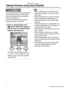 Page 46Recording pictures (basic)
46
Taking Pictures using Auto Bracket
In this mode, 3 pictures are automatically 
recorded by each press of the shutter 
button according to the compensation 
range of the exposure.
You can select the desired exposure 
among the 3 types of pictures.
1Press 3 several times until 
[ AUTO BRACKET] appears 
and then set the compensation 
range of the exposure. 
 You can select the exposure from 
j1EV to i1 EV in steps of 1/3 EV.
 When you do not use auto bracket, 
select [OFF].
...