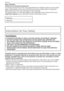 Page 2Before Use
2VQT1X05
Dear Customer,
Thank you for choosing Panasonic!
You have purchased one of the most sophisticated and reliable products on the market 
today. Used properly, we’re sure it will bring you and your family years of enjoyment. 
Please take time to ﬁ ll in the information in the box below.
The serial number is on the tag located on the underside of your Camera. Be sure to 
retain this manual as your convenient Camera information source.
Model No.
Serial No.
Information for Your Safety...