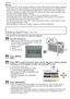 Page 16Preparation
16VQT1X05
 Note
•  Do not turn this unit off, remove its battery or card or disconnect the AC adaptor (optional: 
P103) when the access indication is lit [when pictures are being read o\
r deleted or the 
built-in memory or the card is being formatted (P24)]. Furthermore, do not subject the 
camera to vibration or impact. The card or the data on the card may be damaged, and 
this unit may no longer operate normally.
•  The data on the built-in memory or the card may be damaged or lost due to...