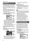 Page 74Advanced (Playback)
74VQT1C39
Press [ ] to display the [PLAY] mode 
menu and select the item to set. (P72)
You can do the following if a mark has been 
added to pictures and they have been set 
as favorites.
 Delete all the pictures not set as favorites. 
([ALL DELETE EXCEPT ]) (P34)
 Play back the pictures set as favorites only 
as a slide show. (P73)
1Press 4 to select [ON] and then 
press [MENU/SET].
 You cannot set pictures as favorites if 
[FAVORITE] is set to [OFF]. Also the 
favorites icon [ ]...