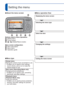 Page 2626   VQT3E45VQT3E45   27
 
Setting the menu
Refer to the procedure example below when operating the [Setup] menu, [R\
ec] menu 
and [Playback] menu.
 
■About the menu screen
Buttons used in menu operations: [MENU/SET]: Cursor button: [ / ] (Delete/Return) button
Menu screen configuration
: Menu description: Menu items: Operation guide
 
■Menu operation flowExample:  Changing [AF Mode] in the [Rec] menu in [Normal Picture] Mode
Displaying the menu screenPress [MENU/SET]
The menu options screen is...