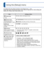 Page 2828   VQT3E45VQT3E45   29
 
Using the [Setup] menu
For details about the setting procedure in the [Setup] menu. (
→26)
ItemSettings, Notes
 [Clock Set]
(→16) Set time, date, and display format.
[World Time]
Set the local time at 
travel destination. ( →45) [Destination]:  Set the local time at travel destination.
 [Home]: Set date and time at home area.
[Beep]
Adjust volume of beep 
sounds.// : Low/High/Mute
 [Volume]
Adjust volume of sound 
from speakers (7 levels). [0] / [1] / [2] / [3] / [4] / [5] /...