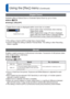 Page 5050   VQT3E45VQT3E45   51
For details about the setting procedure in the [Rec] menu (→26)Using the [Rec] menu (Continued)
 [Digital Zoom]
Multiplies effect of Optical Zoom or Extended Optical Zoom by up to 4 times.
 
■Mode:  
 
■Settings: [ON]/[OFF]
Digital Zoom area is displayed within zoom bar on screen.
Digital Zoom area
 • Zoom motion stops momentarily when entering 
Digital Zoom range.
 • Within Digital Zoom range, AF area is displayed  larger when the shutter button is pressed halfway.
 • We...